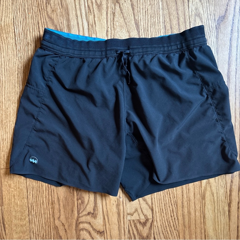 Janji Men’s AFO Middle Shorts 5” Black Size M Running Lightweight Quick Dry